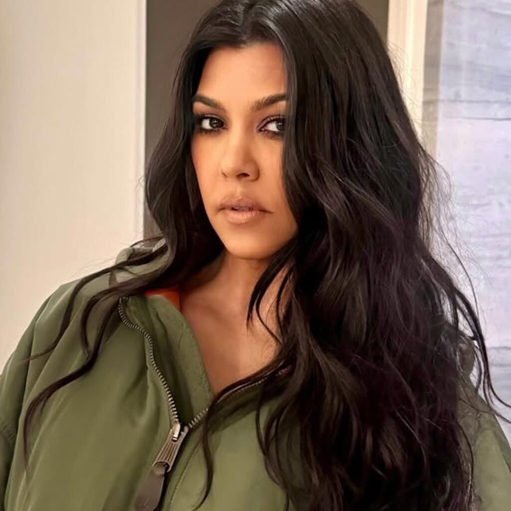 Kourtney Kardashian’s Bangs Hair Transformation Photo