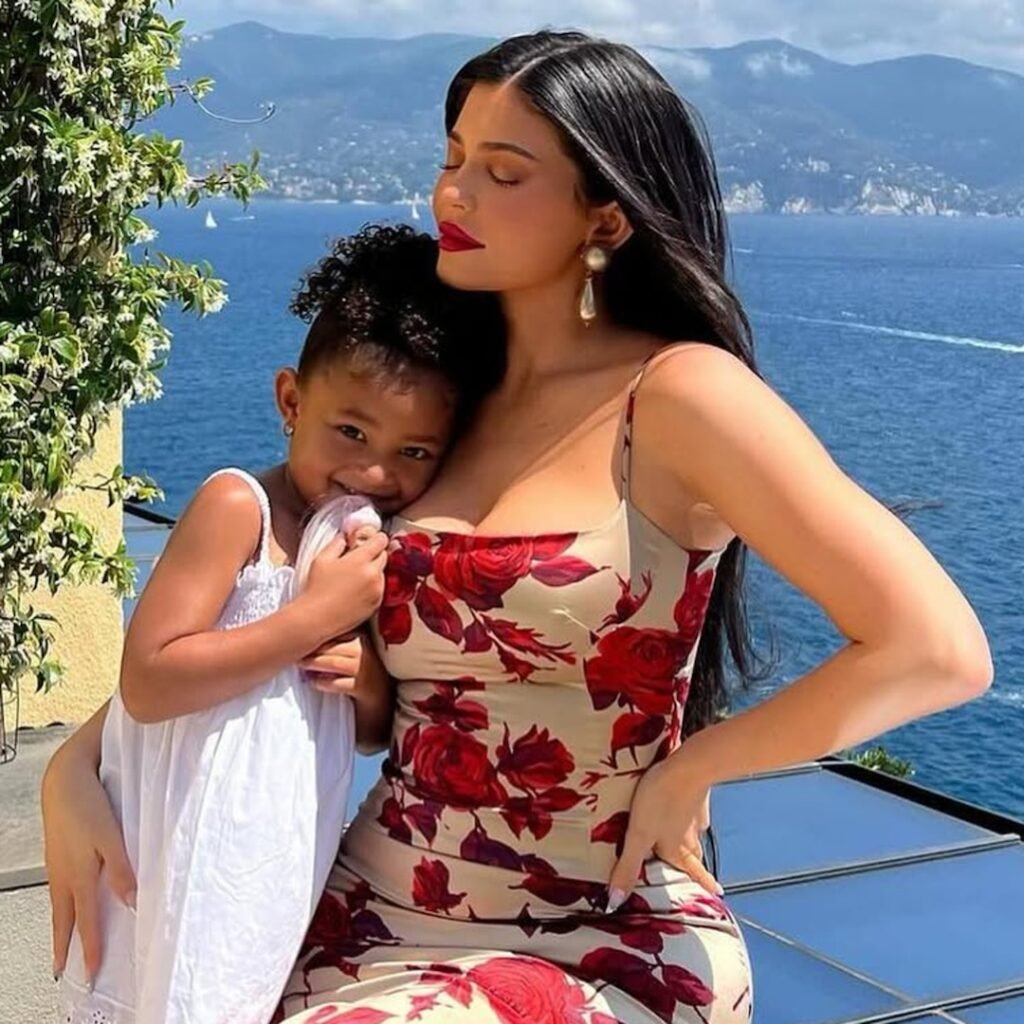 Kylie Jenner’s Daughter Stormi Webster Blonde Wig Look