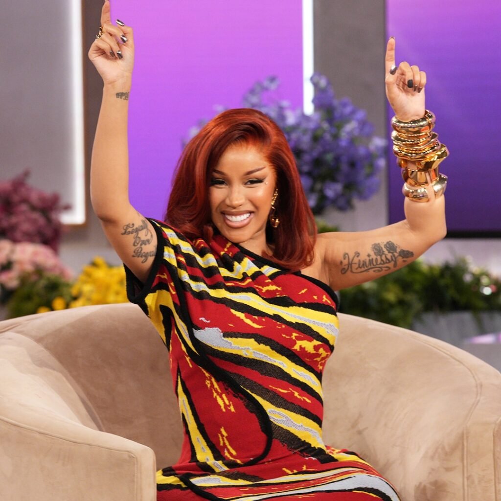Pregnant Cardi B’s See-Through Jumpsuit