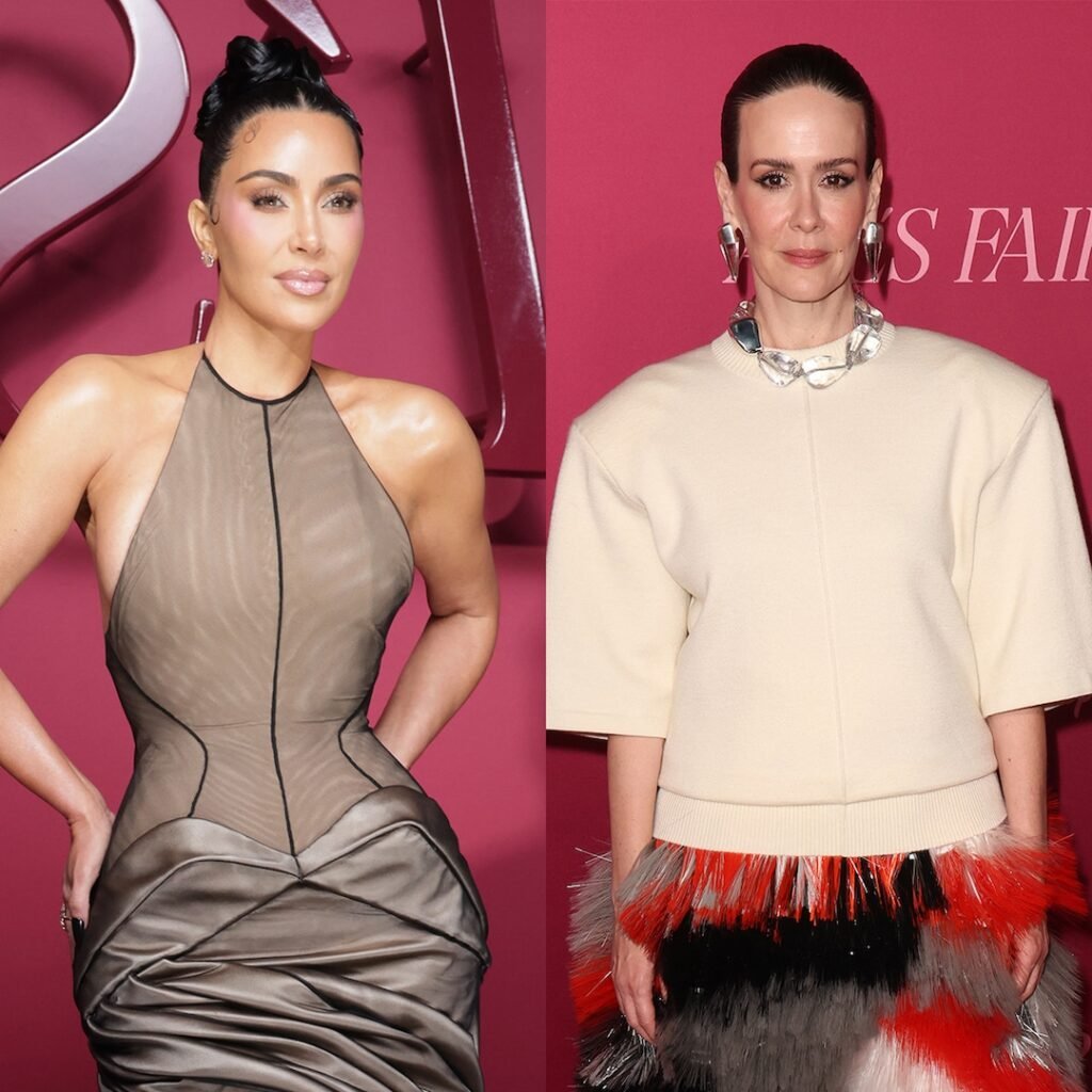 Kim Kardashian, Sarah Paulson on All’s Fair Set