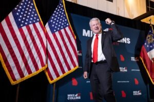 The Many Extremists in Mike Collins’ Orbit Have Come to Define His Campaign